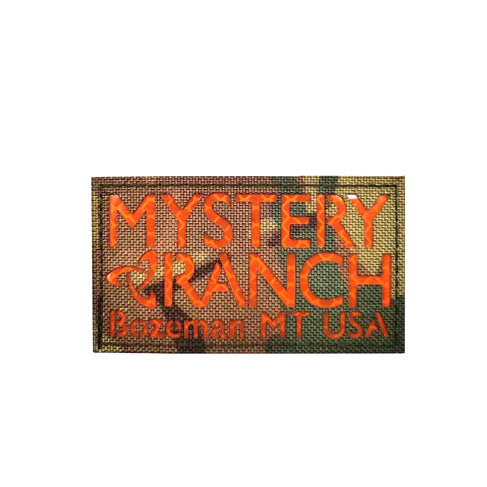 FABULOUS "MYSTERY RANCH BOZEMAN MT USA" HOOK & LOOP REFLECTIVE PATCH...RARE!!!