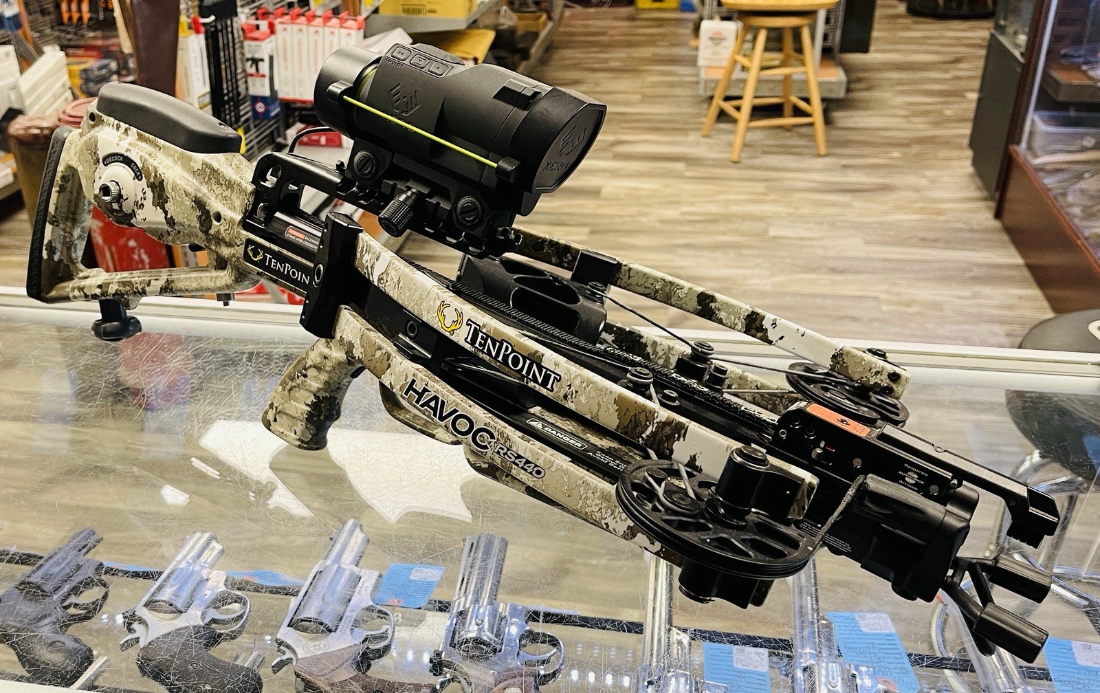 Acuslide Ten Point Havoc RS440 Crossbow With Garmin Xero X1i Crossbow Scope Nice