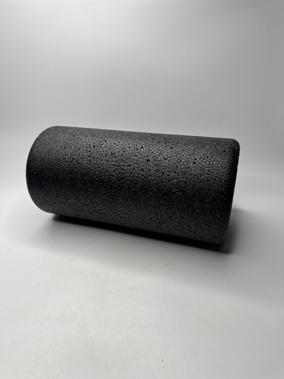 11" Round Black Foam Roller Moderate Density Roller Muscles Back Pain Shoulder