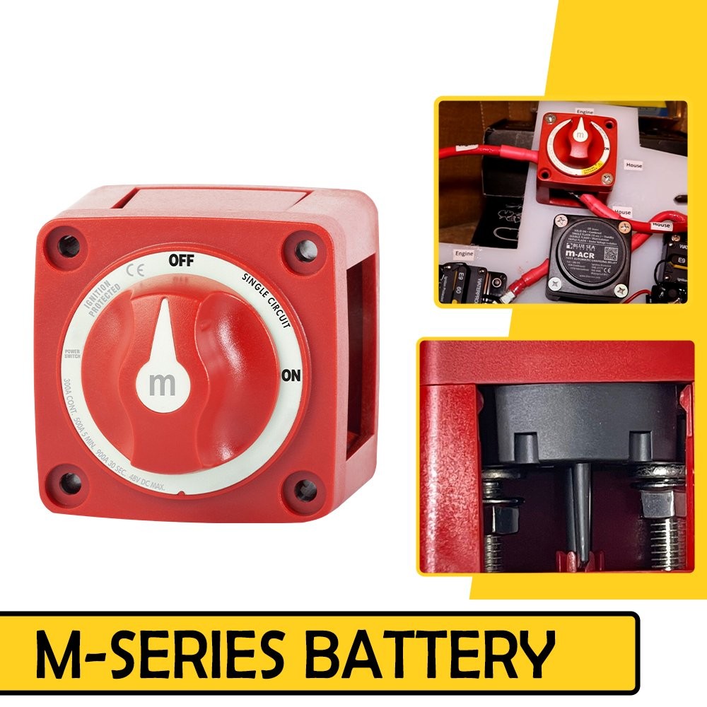 12-48V 300A M-Series Battery Switch Disconnect On Off Power for marine boat RV‘s