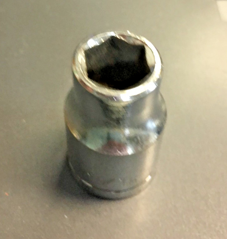 7/16" SOCKET, 6 POINT, 1/2" DRIVE, STEEL