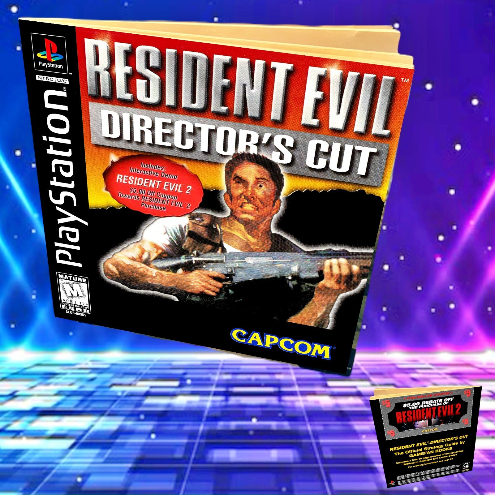 Replacement Manual for - Resident Evil Director's Cut - PS1 Booklet RE2 demo