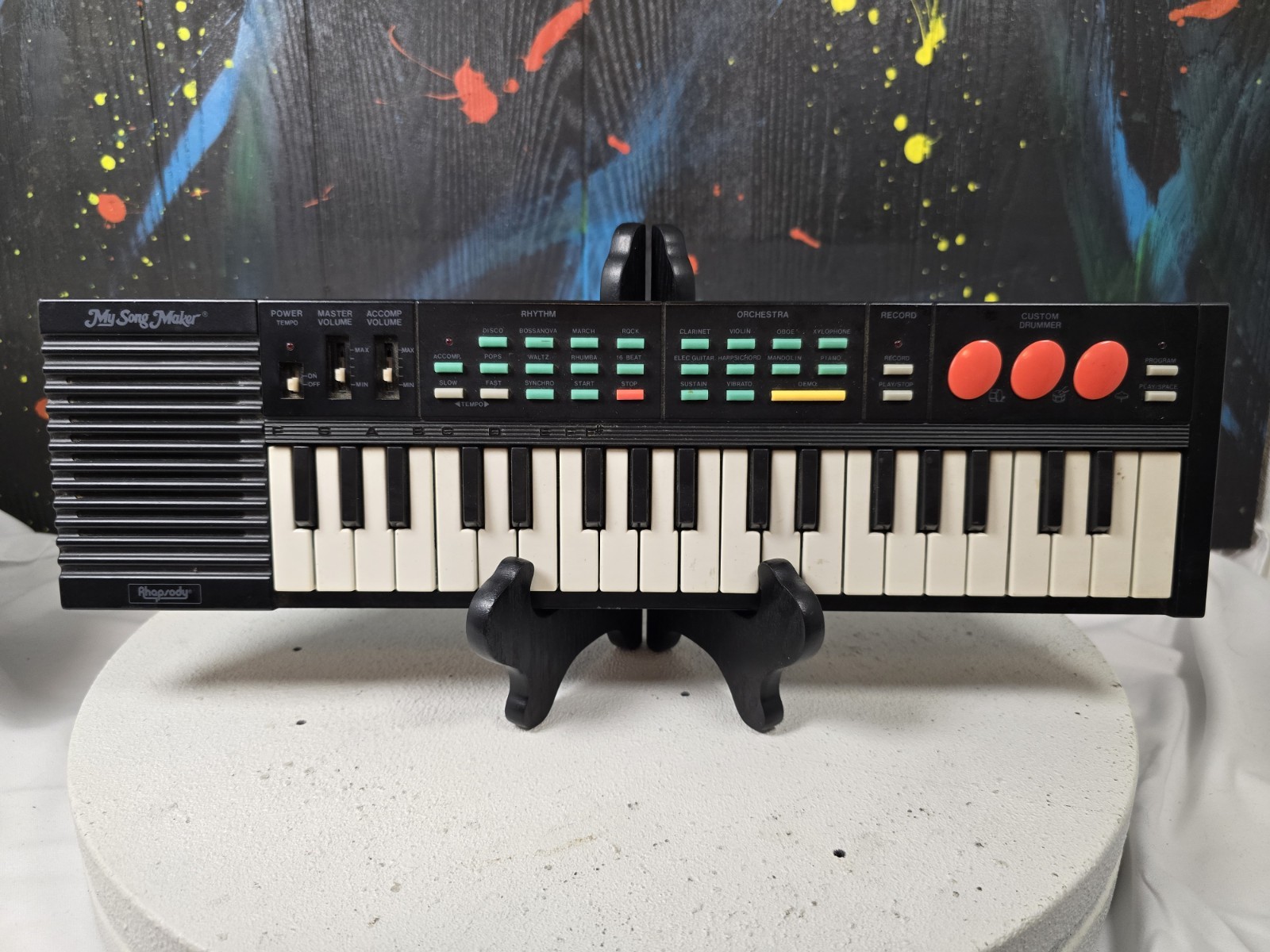 Rhapsody My Song Maker 37 RY-9095 Key Mini Keyboard Batteries Not Included