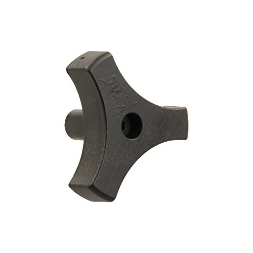JR Products 20195 Tri-Lug Window Knob - 13/16" 13/16 Inch Black