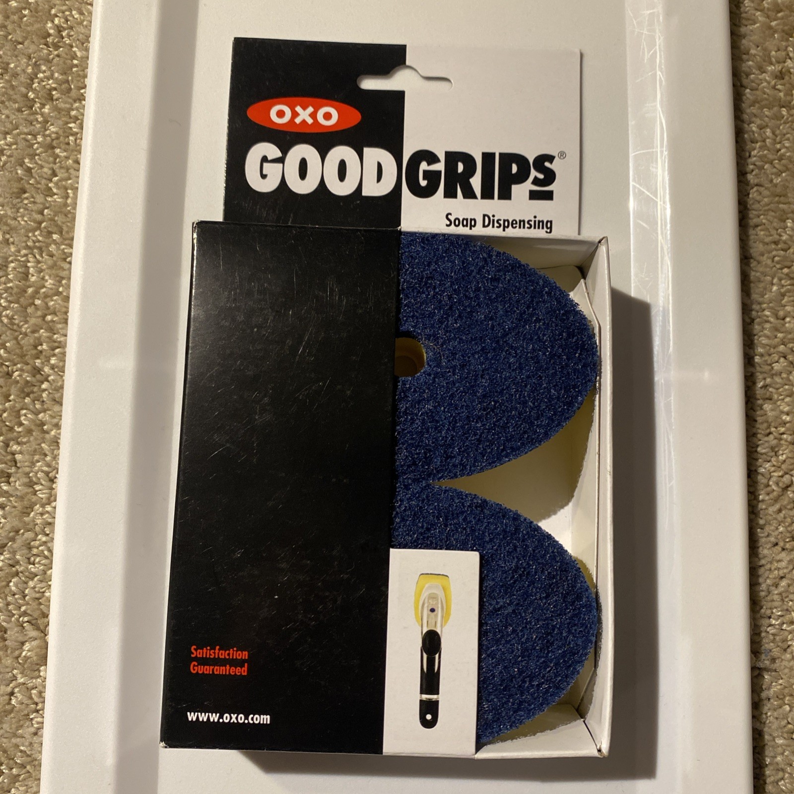 OXO Good Grips Soap Dispensing Dish Scrub Refills 2 Pack Sponges New Kitchen