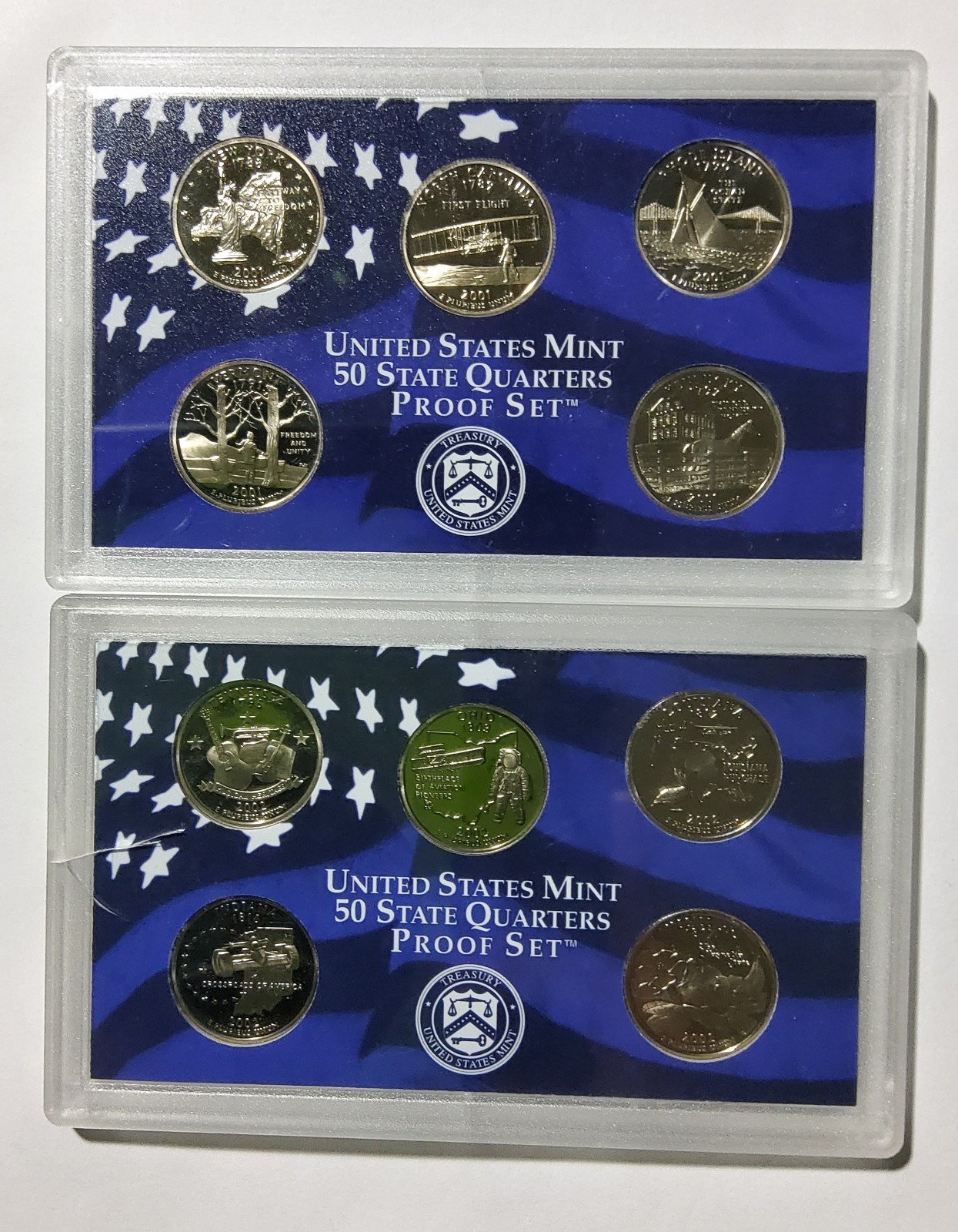 🪙 2001, 2002 United States Mint Proof Sets 10 Coins Uncirculated 🪙