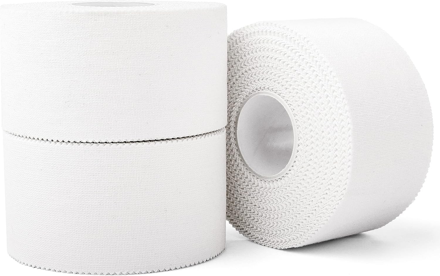 3 Pack White Athletic Sports Tape, Easy Tear, No Residue, 1.5in x 35ft, Strong