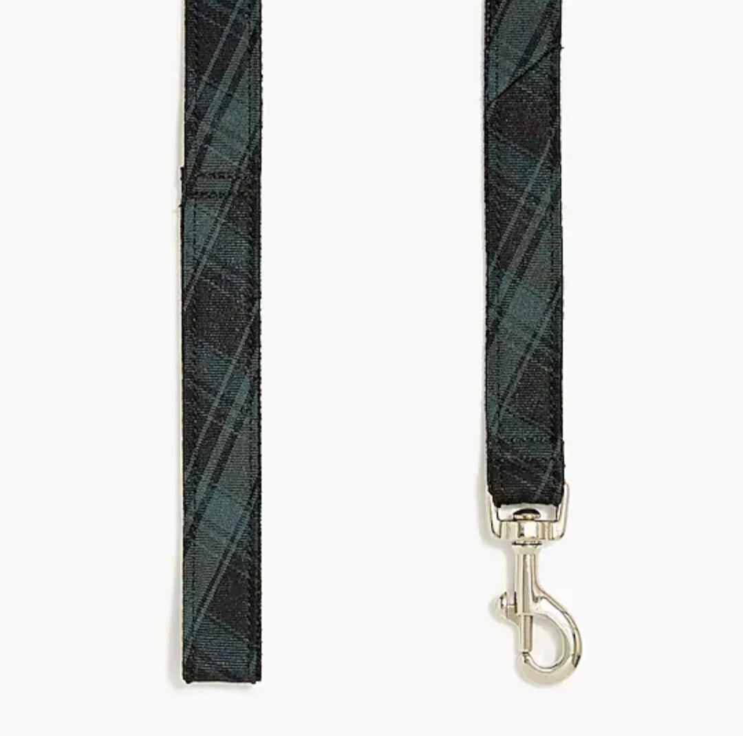 J.Crew Plaid Dog/Pet Leash NWT