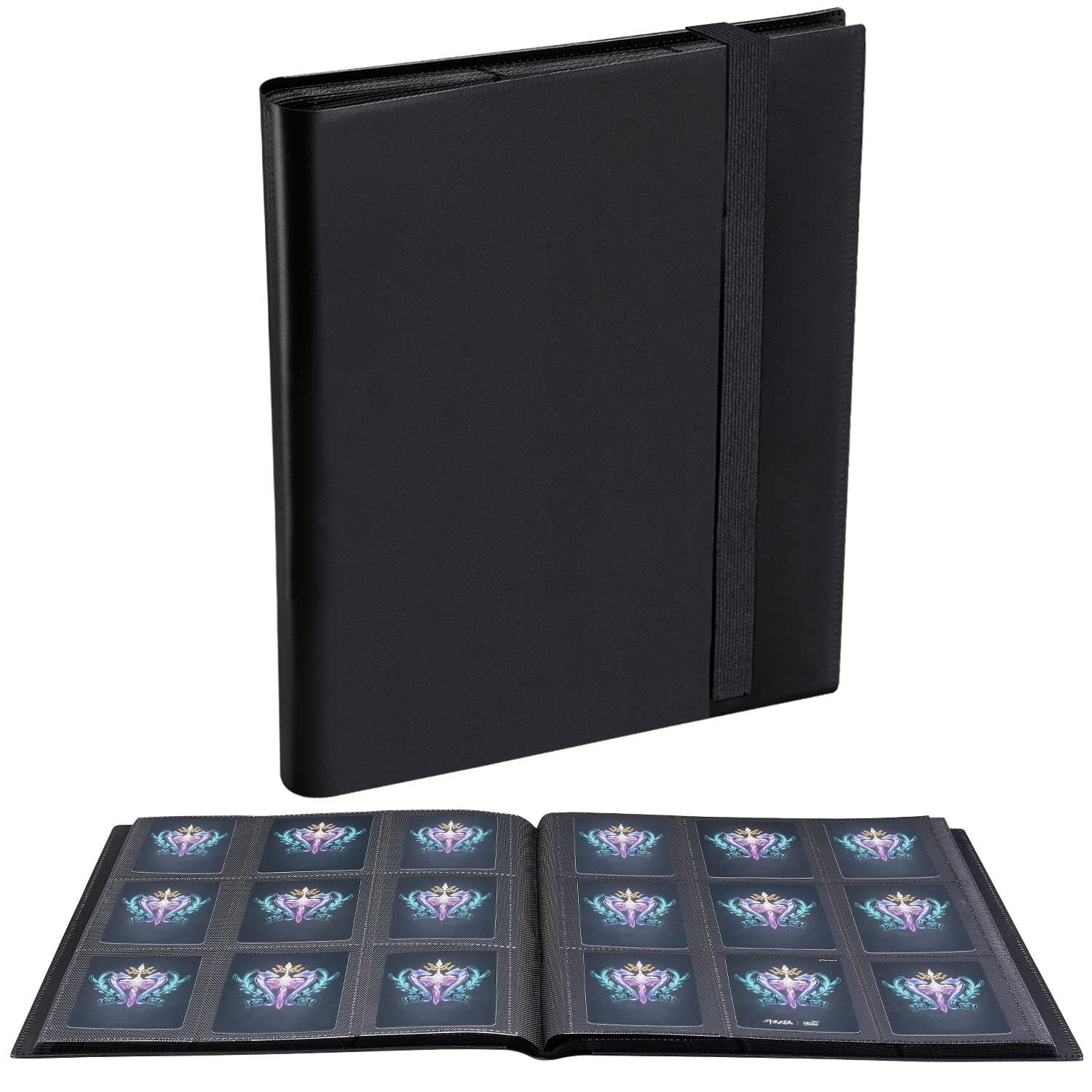 9 Pocket Zipper Card Binder Album Trading Card Binder