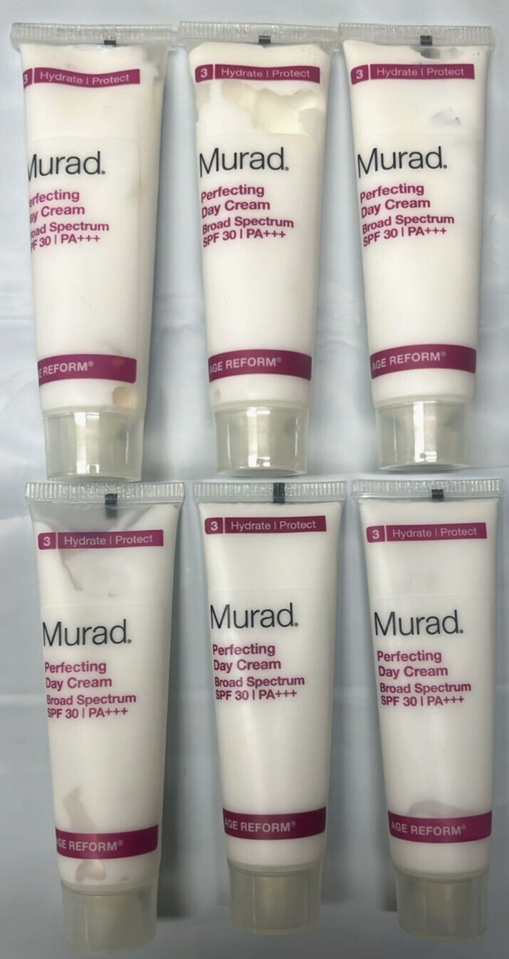 6x Murad Perfecting Day Cream Anti-Aging Moisturizer SPF 30 PA+++ /4.2 oz total