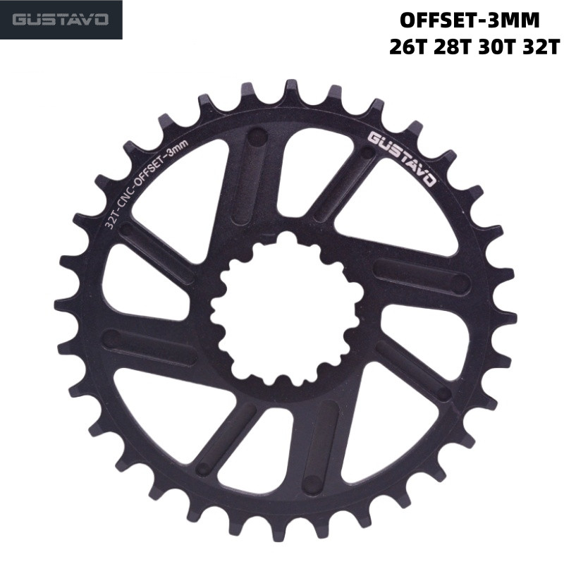 GUSTAVO Child Bike Chainring for 7-12 Speed Chain Fits SRAM GXP Direct Mount