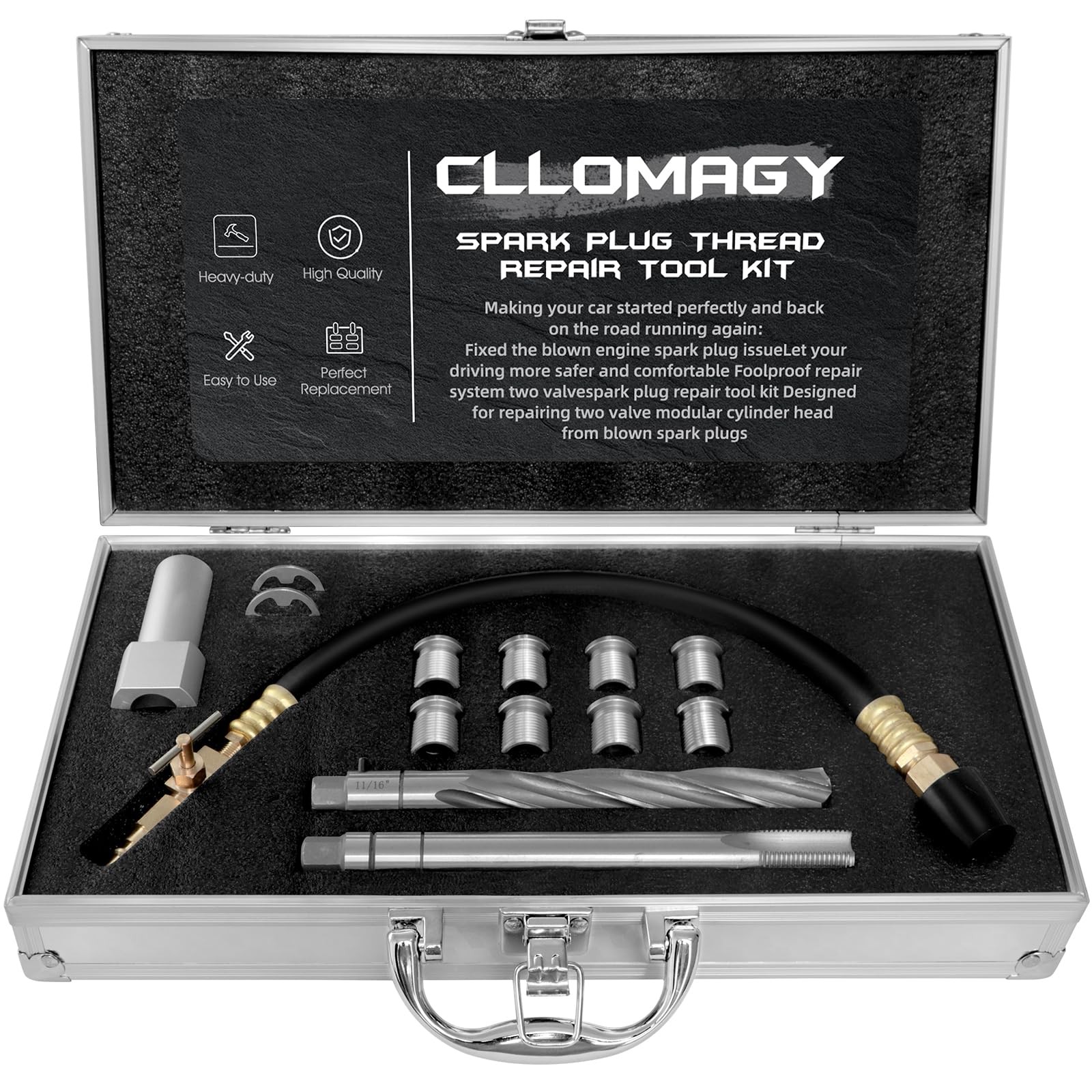 38900 Two Valve Tool Kit for Ford Triton,Spark Plug Thread Repair Kit,Foolpro...