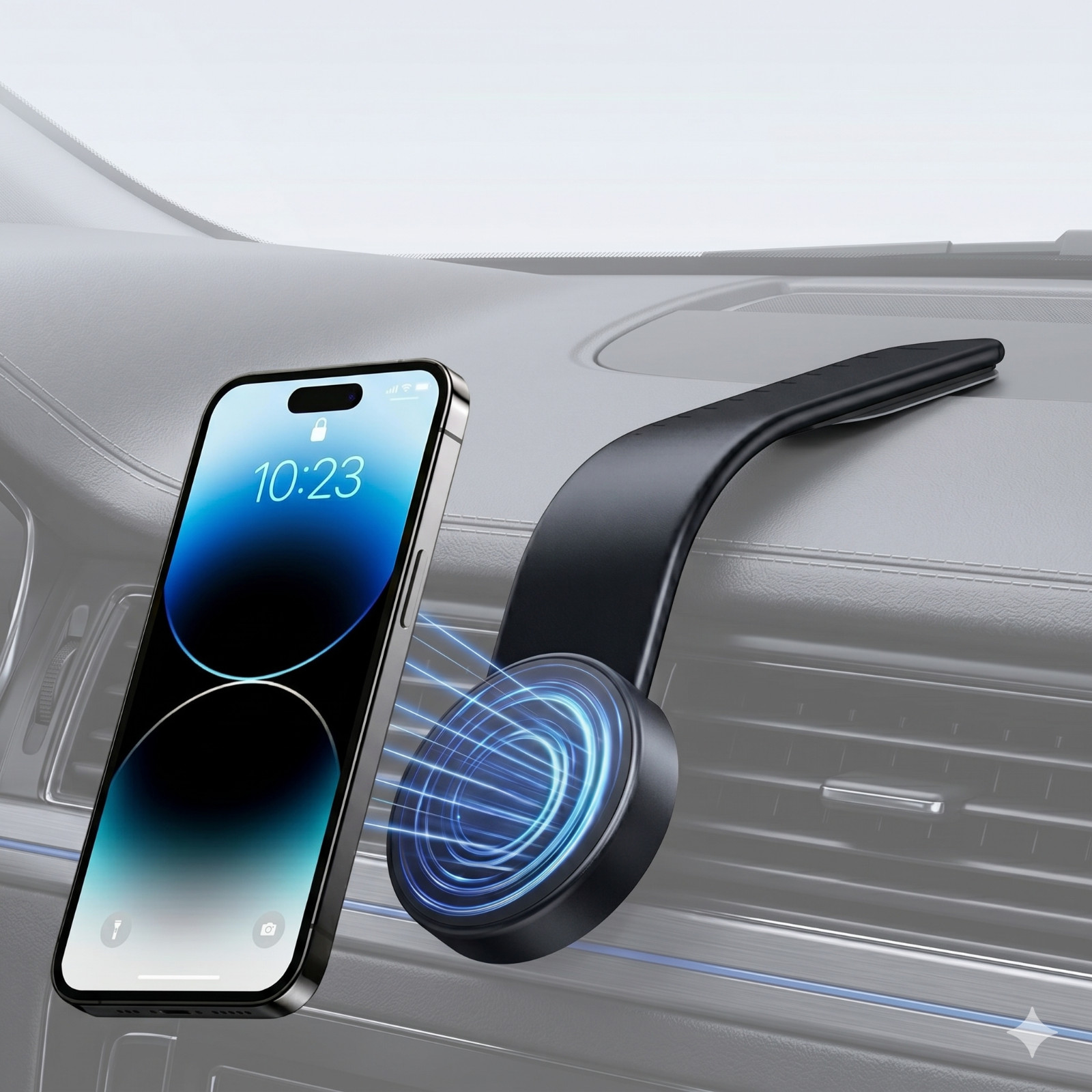 Magnetic Car Phone Holder Dashboard Mount Sticky Adhesive Stand