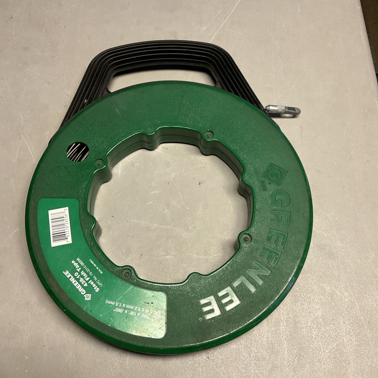 Greenlee 438-10 Steel Fish Tape 100’ x 1/8” x .060” Made In USA -