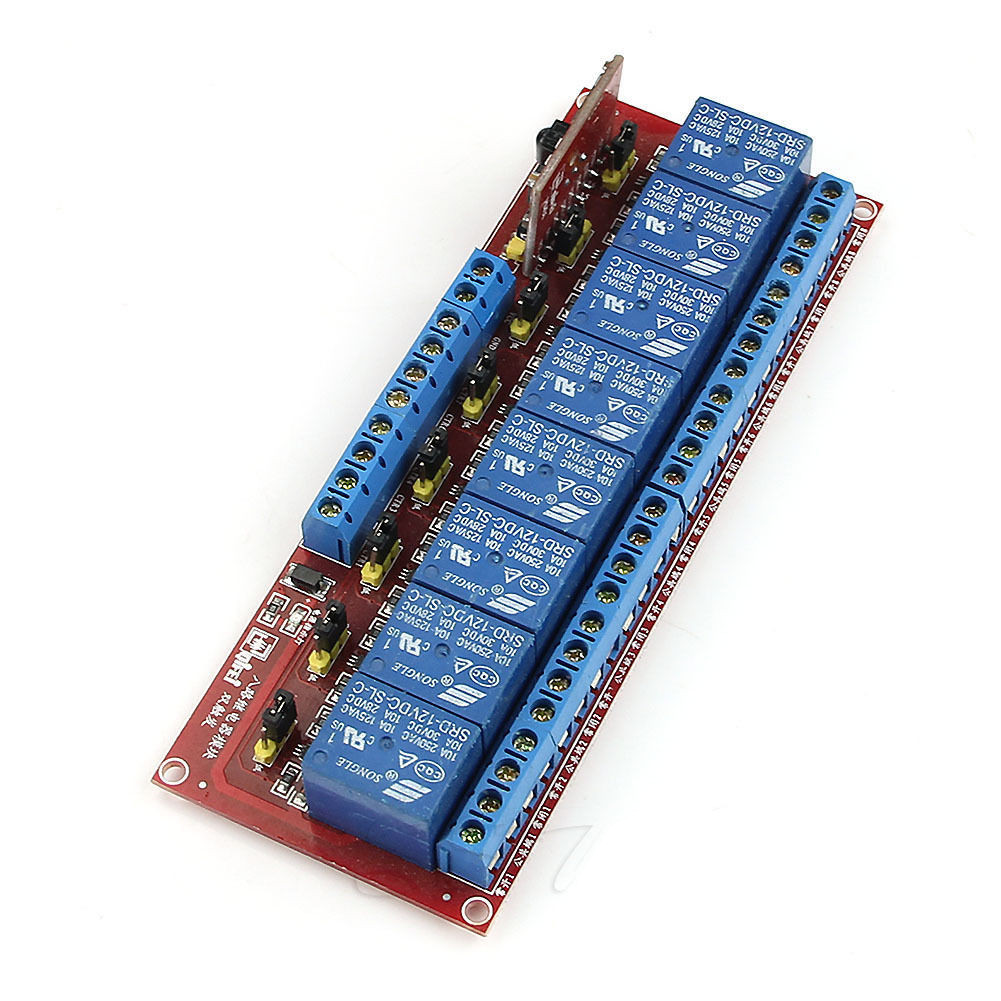 Multi-function Infrared Remote Control 8-Channel Relay Module 12V Bidirectional