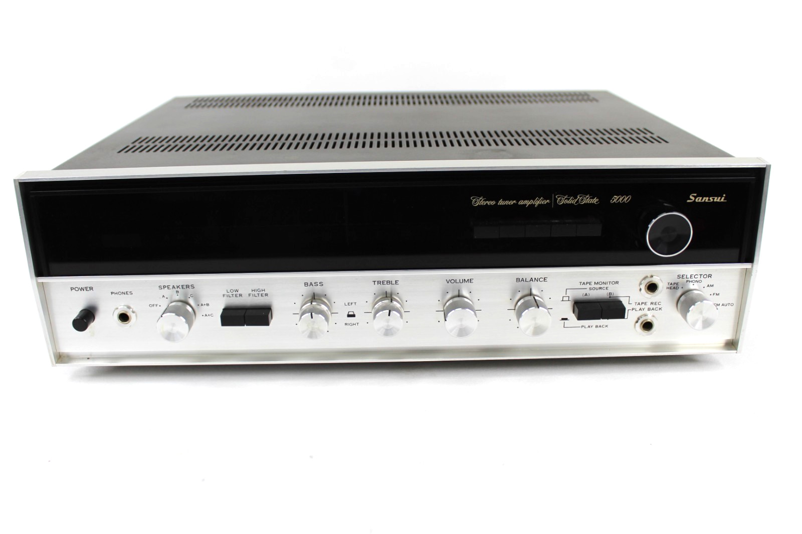 Sansui Stereo Tuner Amplifier Solid State Model 5000 ** Power On ** Sold "AS-IS"