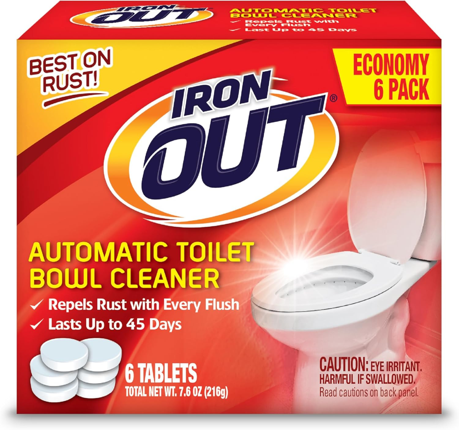 Automatic Toilet Bowl Cleaner, Helps Remove and Prevent Rust Stains in Toilet Bo