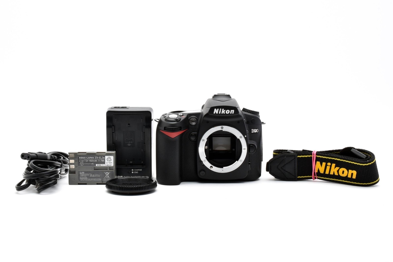 Nikon D90 12.3MP DSLR Camera Body Shots 3417 w/Strap [Excellent++] #2967536