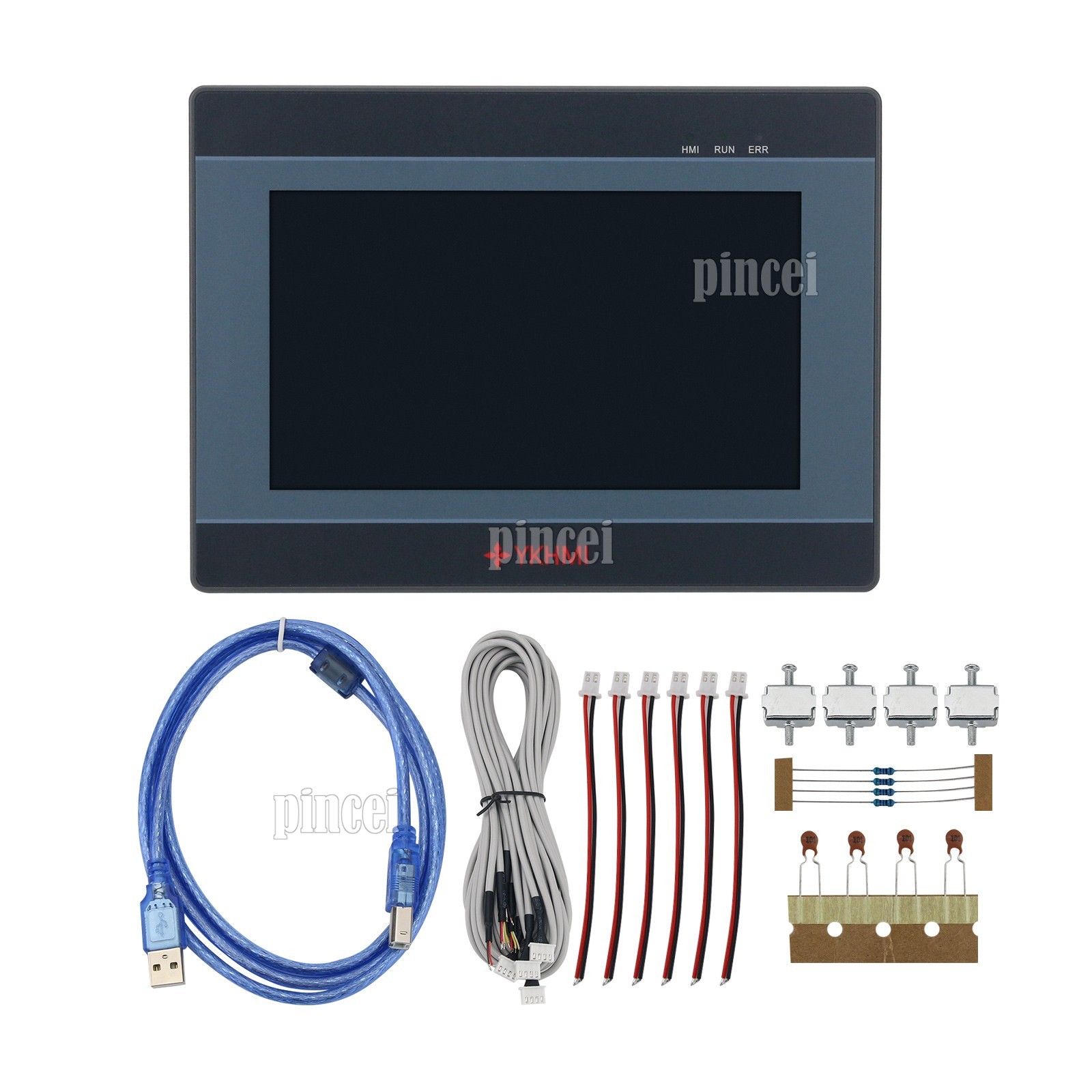 YKHMI MM-40MR-12MT-700-FX-C All in One PLC HMI Programmable Logic Controller