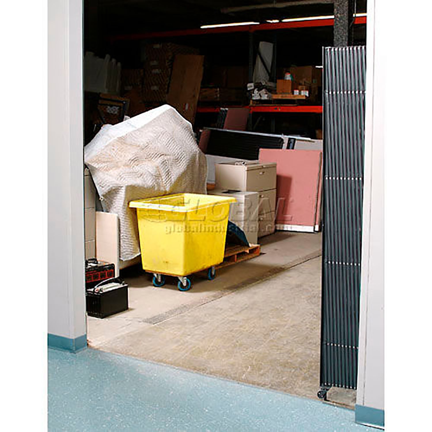 Global Industrial 6-1/2'W Single Folding Security Gate 8'H