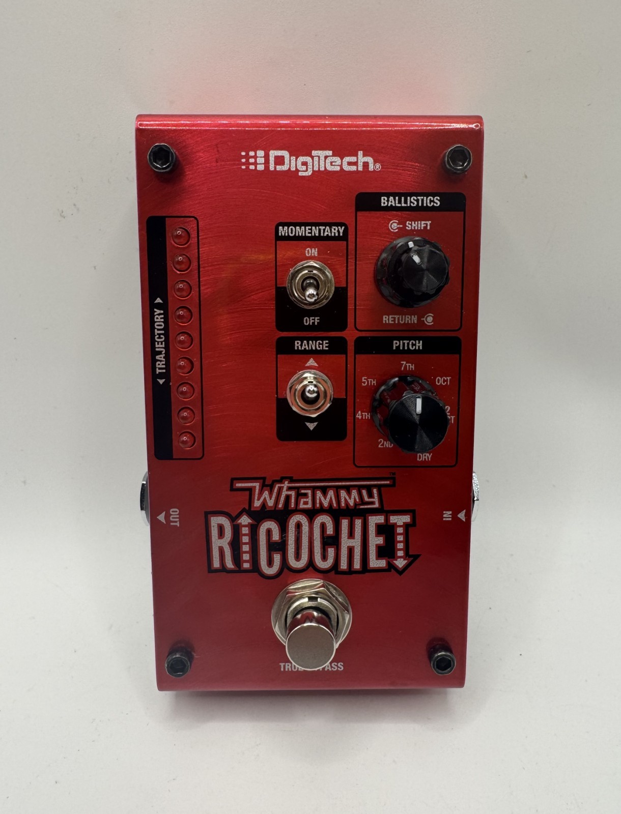 Digitech Whammy Ricochet Pitch Shifter Pedal Red Guitar Effects