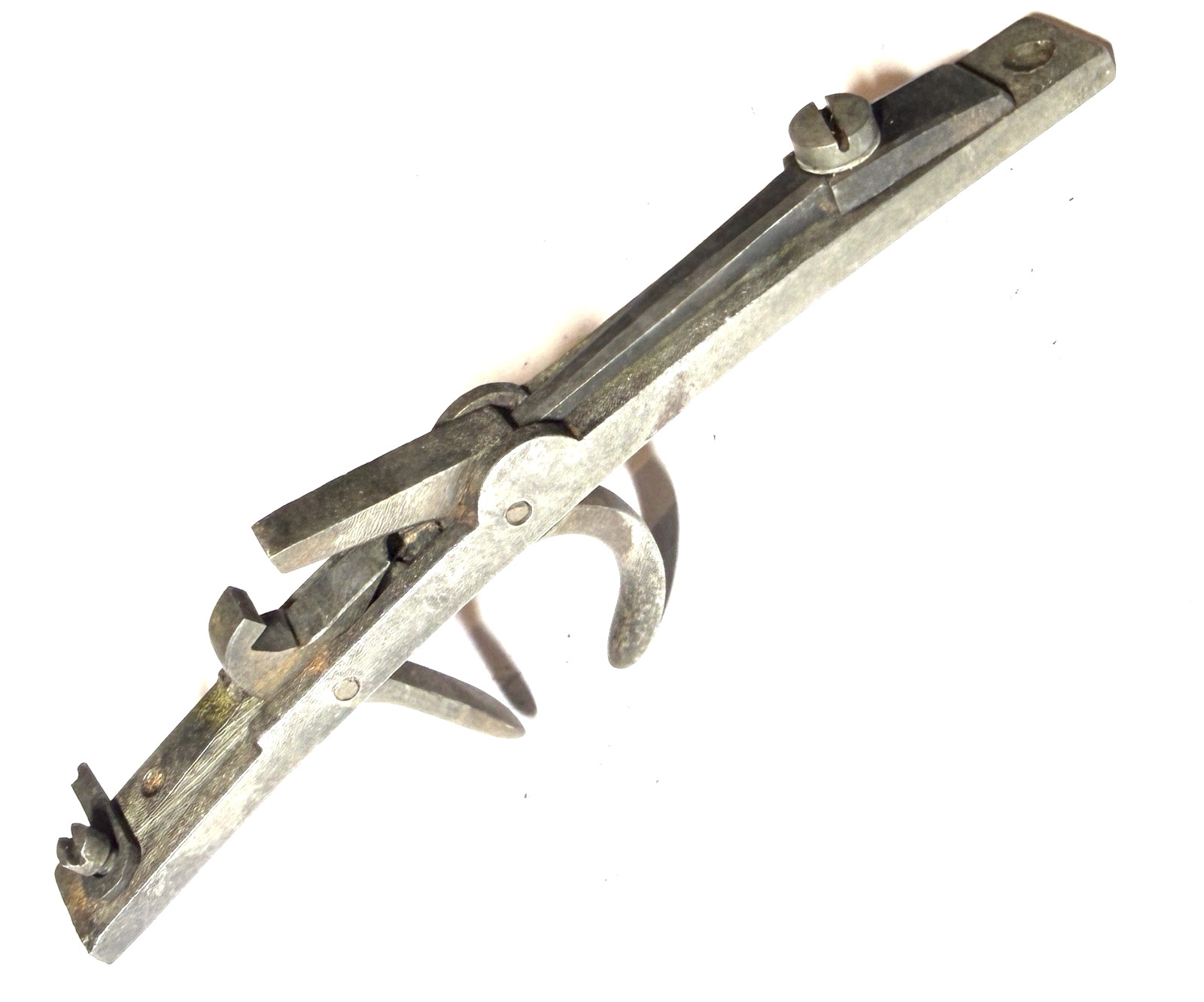 Vintage Double Set Trigger Assembly Hawken Black Powder