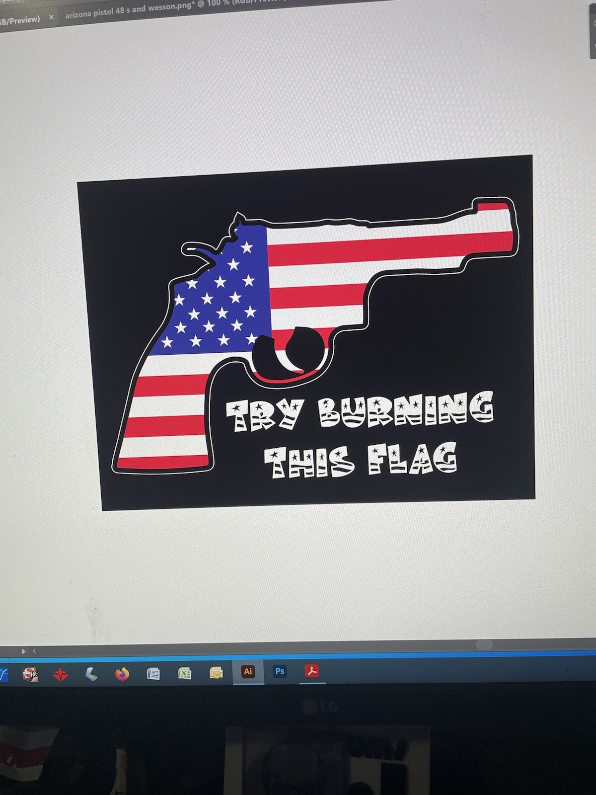 Trump USA Flag Decal