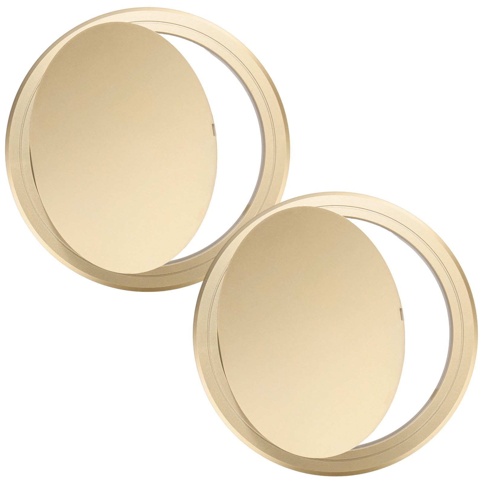 2-Pack Access Panel for Drywall, 8x8 Inch Round Plastic Removable [Gold Tone]