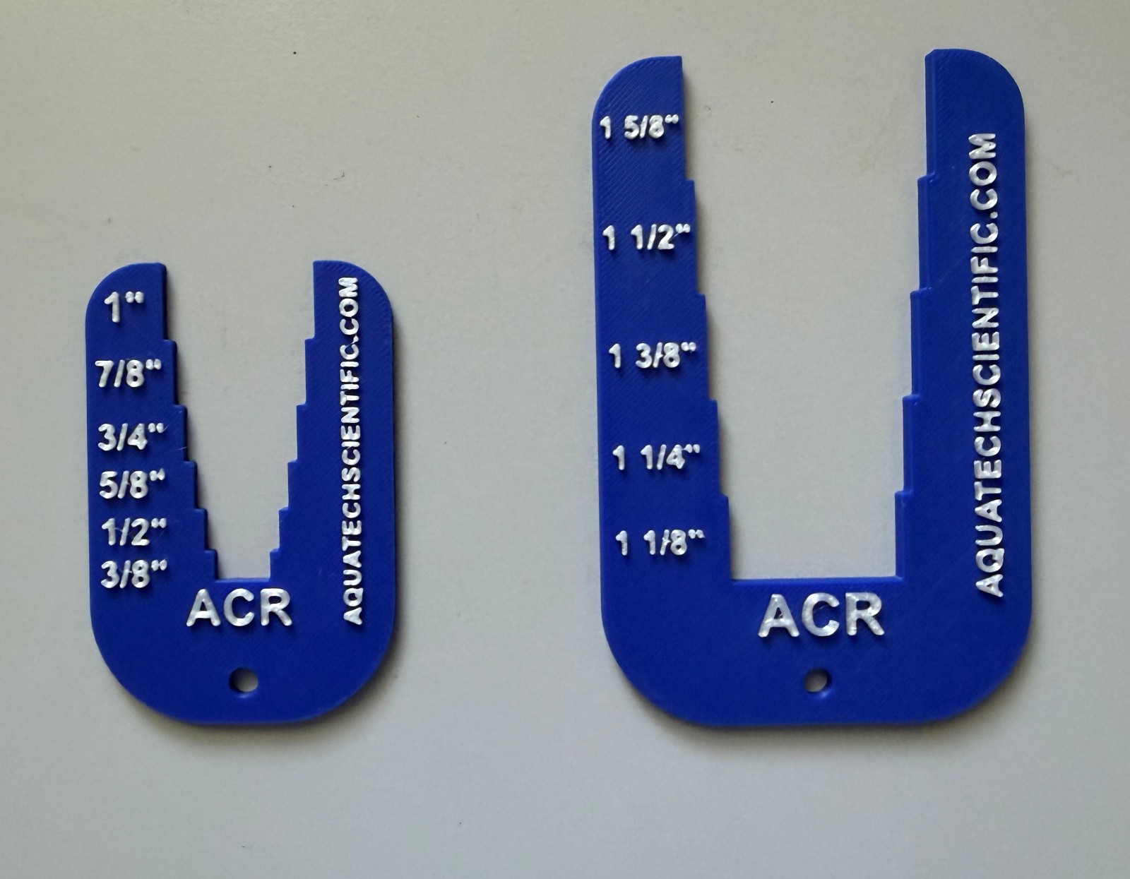 QTY 2 - ACR COPPER PIPE DIA SIZES MEASURING TOOL - 3/8" THRU 1 5/8" O.D.