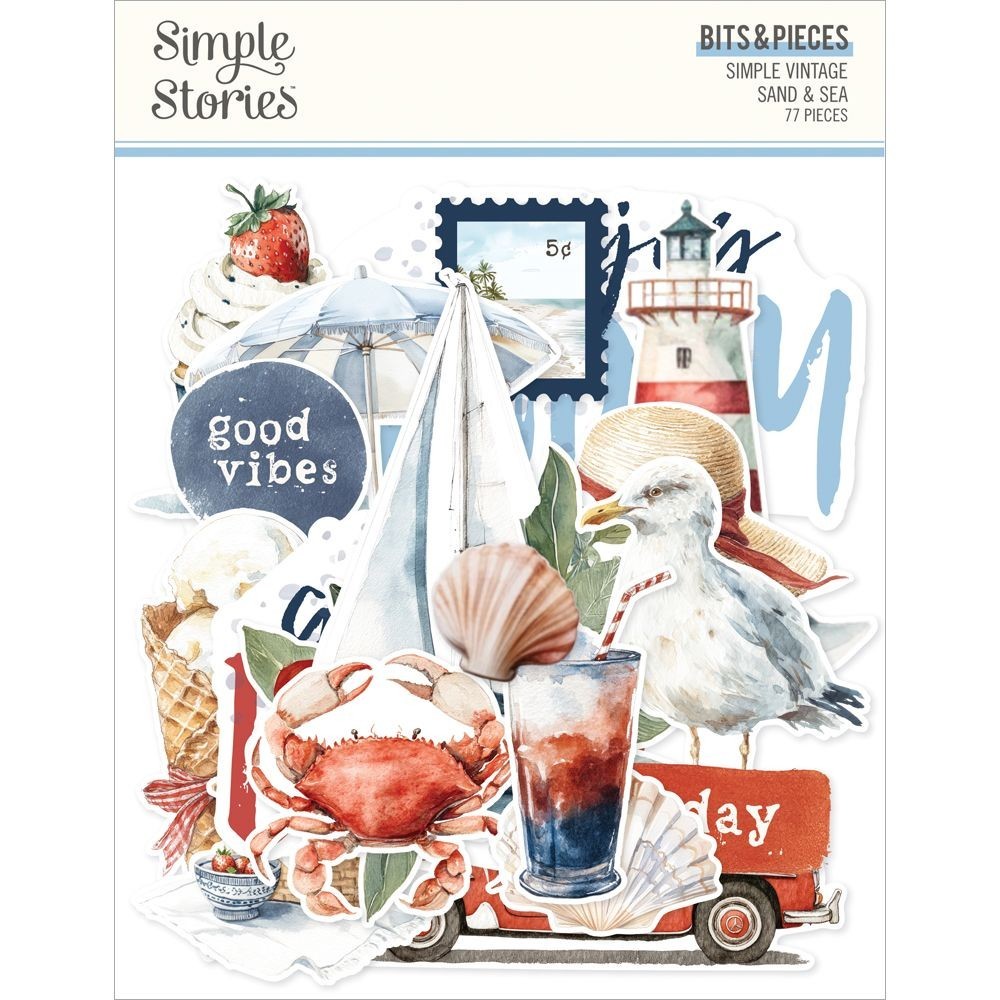 Simple Vintage Sand and Sea Bits and Pieces --Simple Stories