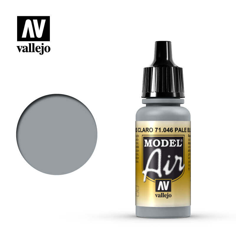 Vallejo 71046 Model Air Pale Blue Gray Acrylic Paint 17ml - US