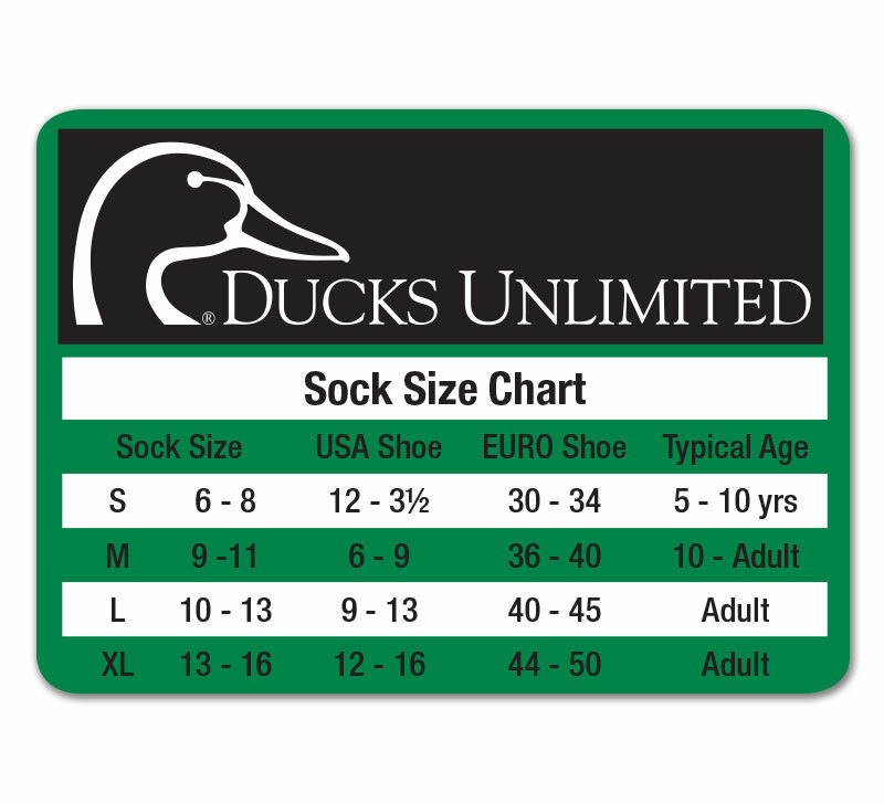 Ducks Unlimited Mens Utra-Dri Full Cushion Crew Boot Socks 4 Pair Pack