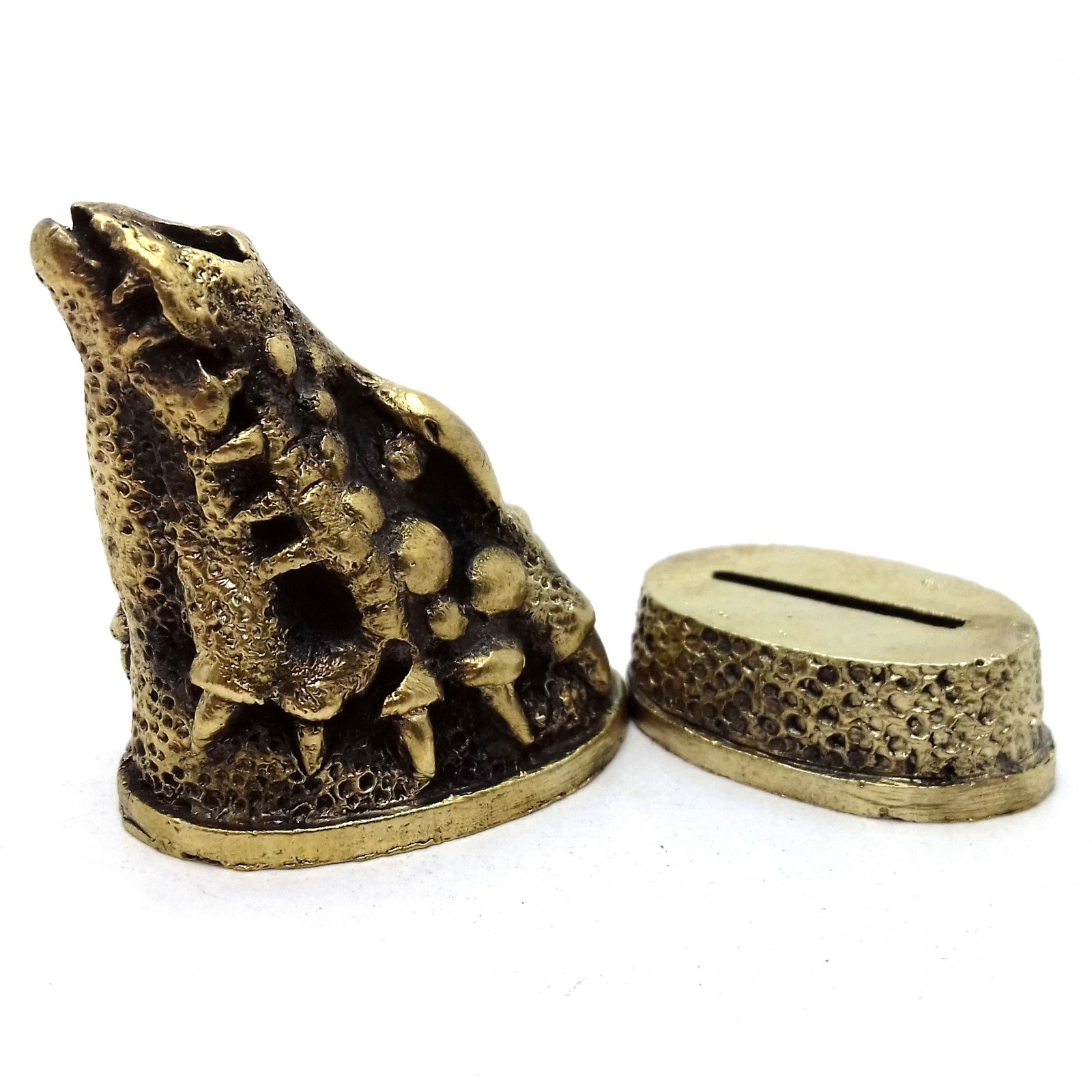 SET DRAGON SOLID BRONZE FINGER GUARD BOLSTER & POMMEL CUSTOM KNIFE MAKING