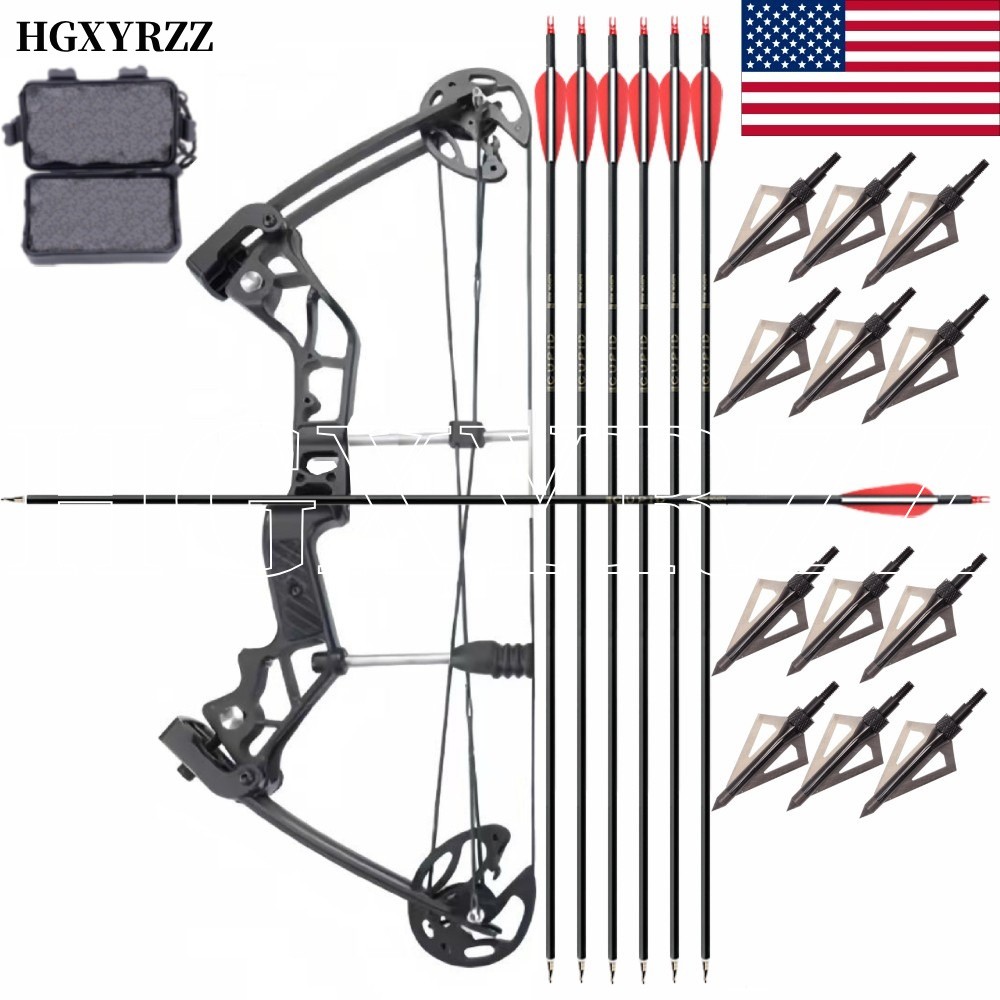 Rapid Bow 6Arrows Compound Bow Shooter Launcher Hunting Shoting Orbital Archery