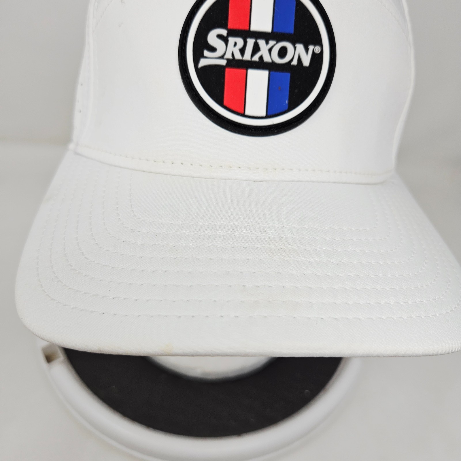 Srixon Golf Snapback Hat White Logo Stains Flaws