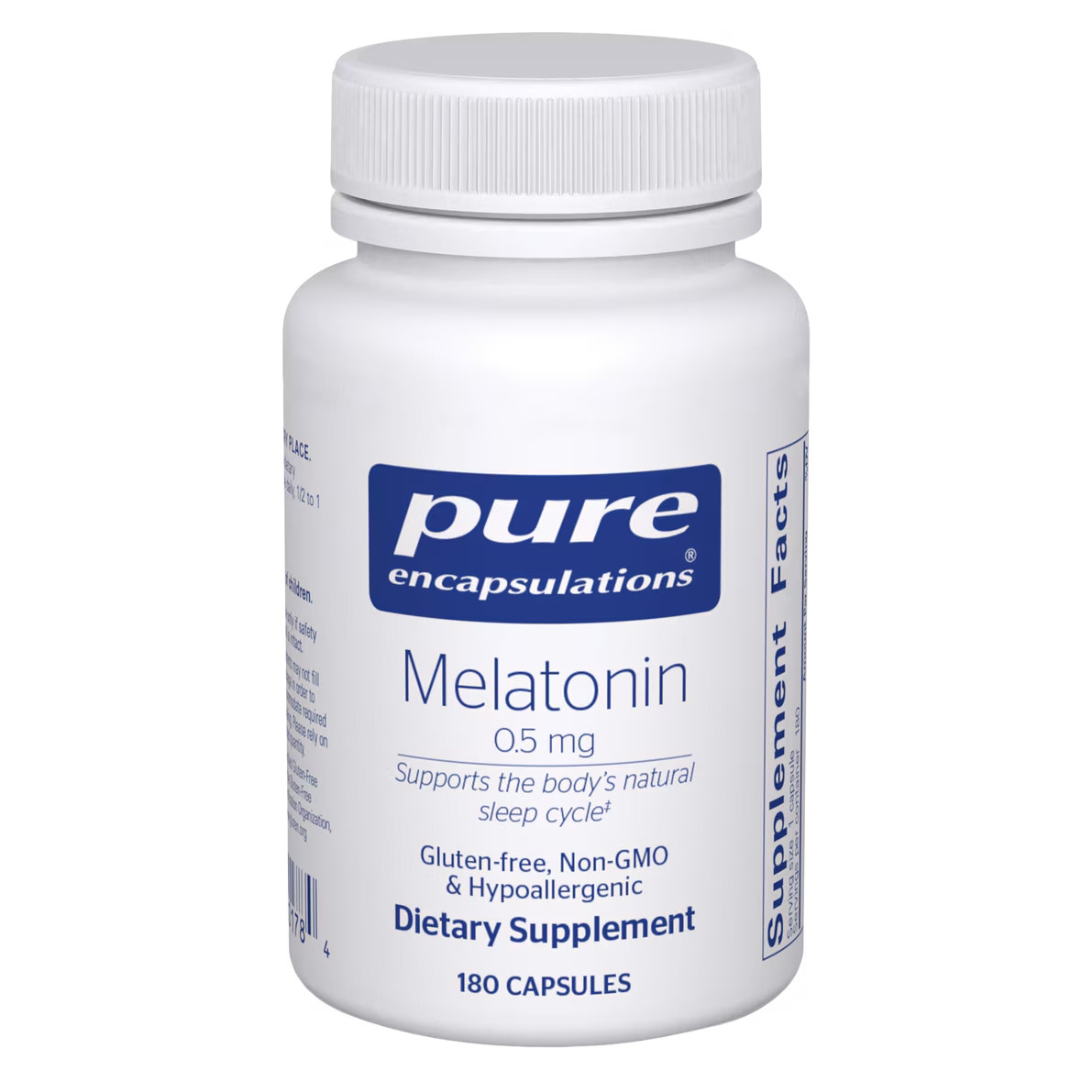 Melatonin 0.5mg - 180 Capsules Pure Encapsulations