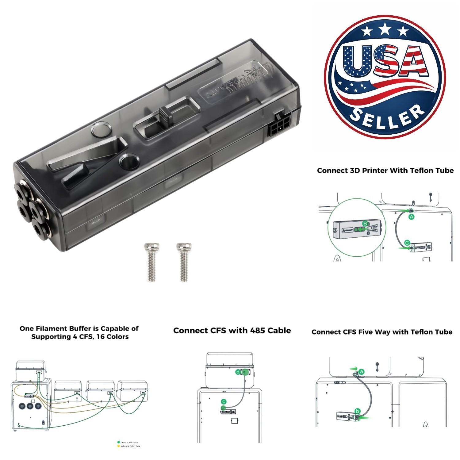 Smart 4 CFS Filament Buffer for K2 Plus & Combo Printers -  Accessory!