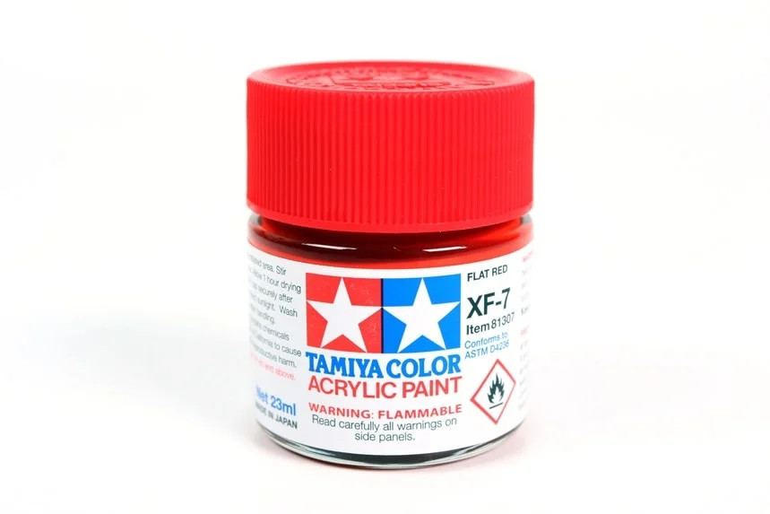 TAM81307 Tamiya Acrylic XF-7 Flat Red 23ml