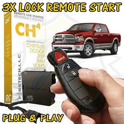 2009-2012 DODGE RAM 1500 PLUG & PLAY REMOTE START ADD ON EASY FT-CH4-DC CH4