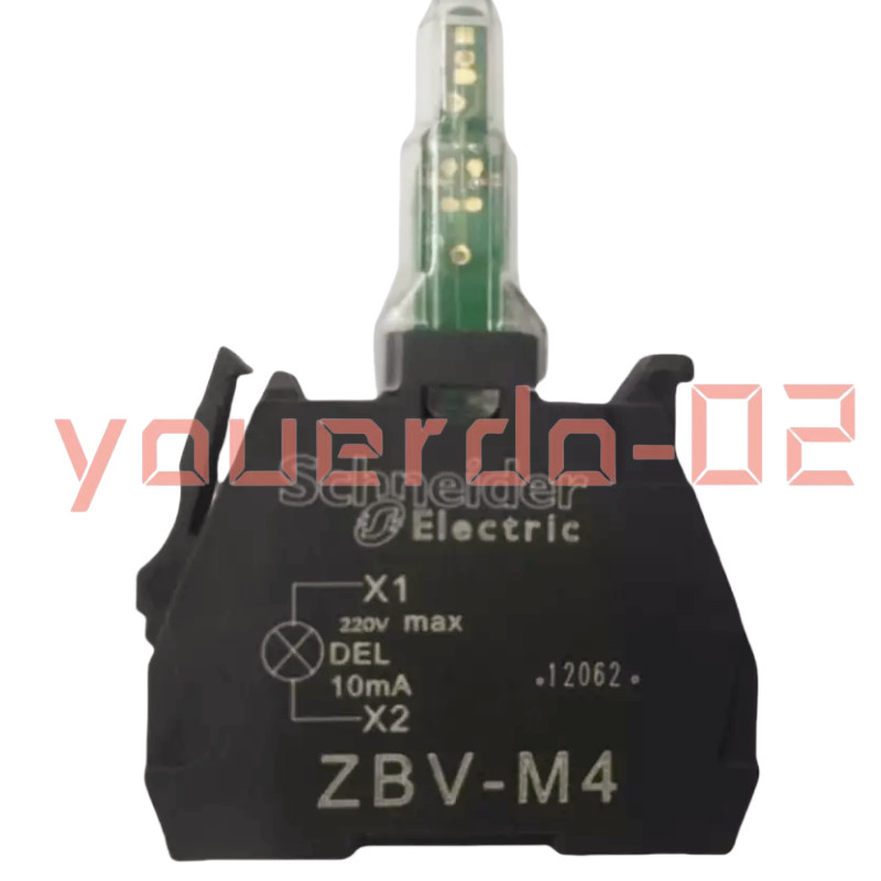 1 PC Schneider ZBVM4 Light block for head 22mm,integral LED, 230...240V AC