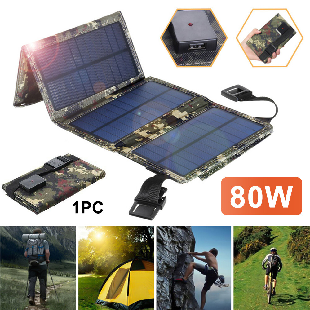 Portable Solar Panel Charger - Fast Charging for Camping, Hiking & Travel