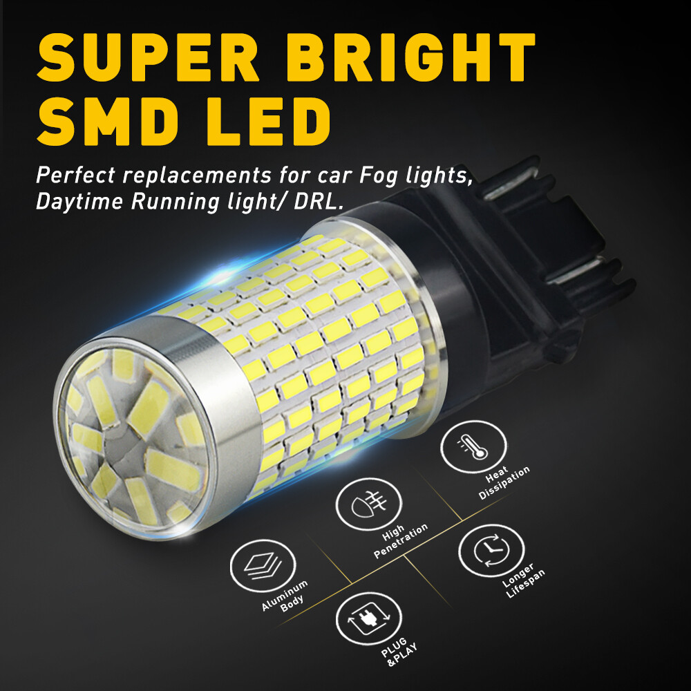 3156/3157 LED Backup Reverse Light Bulb White for Chevy Silverado 1500 1999-2013