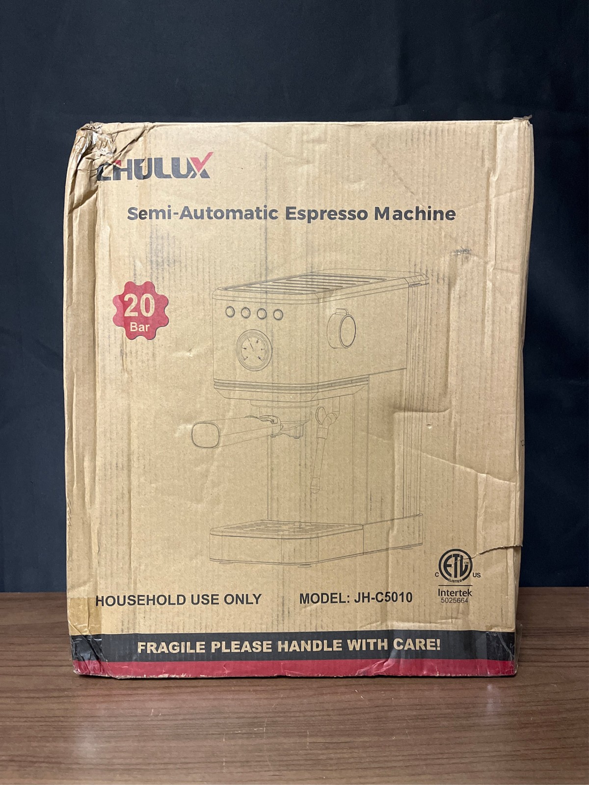 CHULUX Slim Espresso Machine with Milk Frother Steam Wand, 20 Bar Professional I