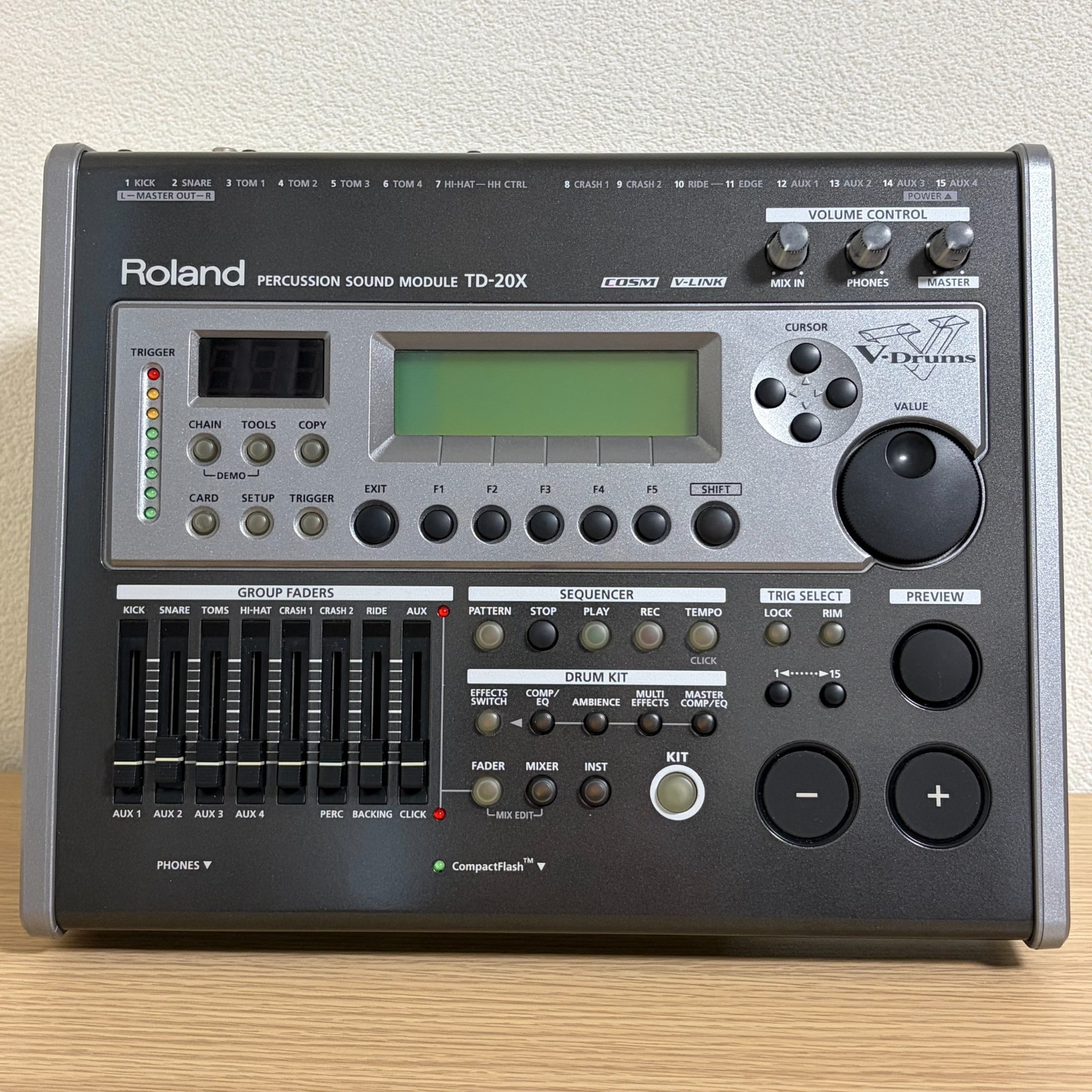 Roland TD-20X V-Drums Percussion Sound Module 100 Kits 920 Drum Instruments