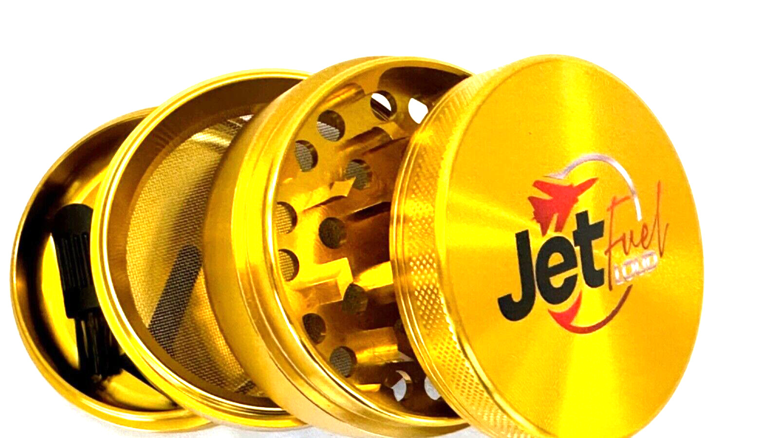 Galaxy Gold 2.5 Inch Premium Herb Spice Tobacco Grinder Chromium Crusher