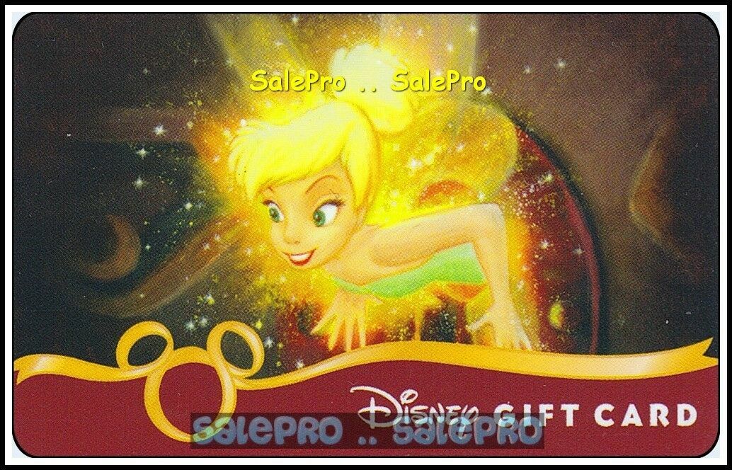 DISNEY 2010 MAGIC KINGDOM TINKER BELL FAIRIES RARE COLLECTIBLE GIFT CARD