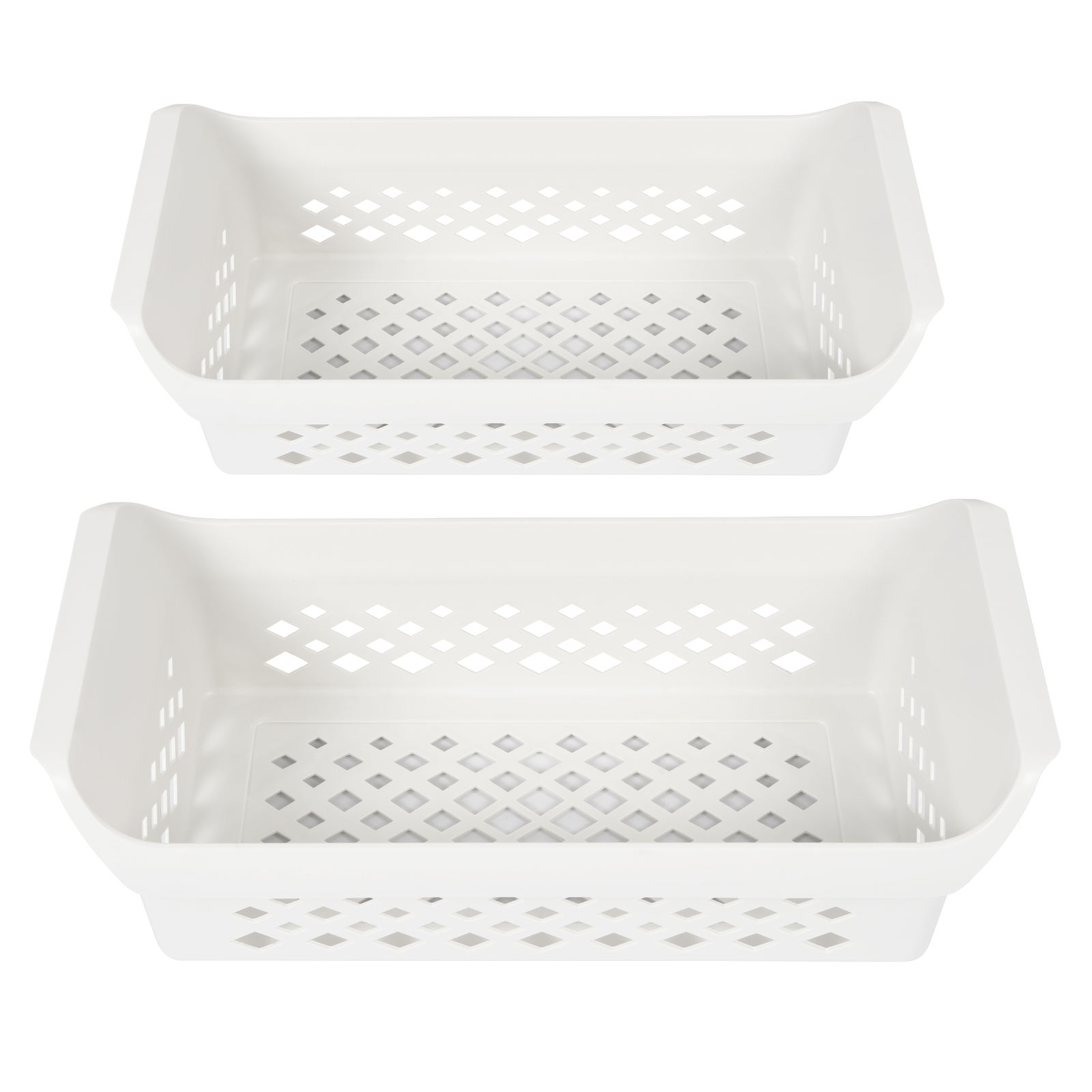 Freezer Baskets orgianzer bins 24-1/2" Long White For Frigidaire Chest Freezer