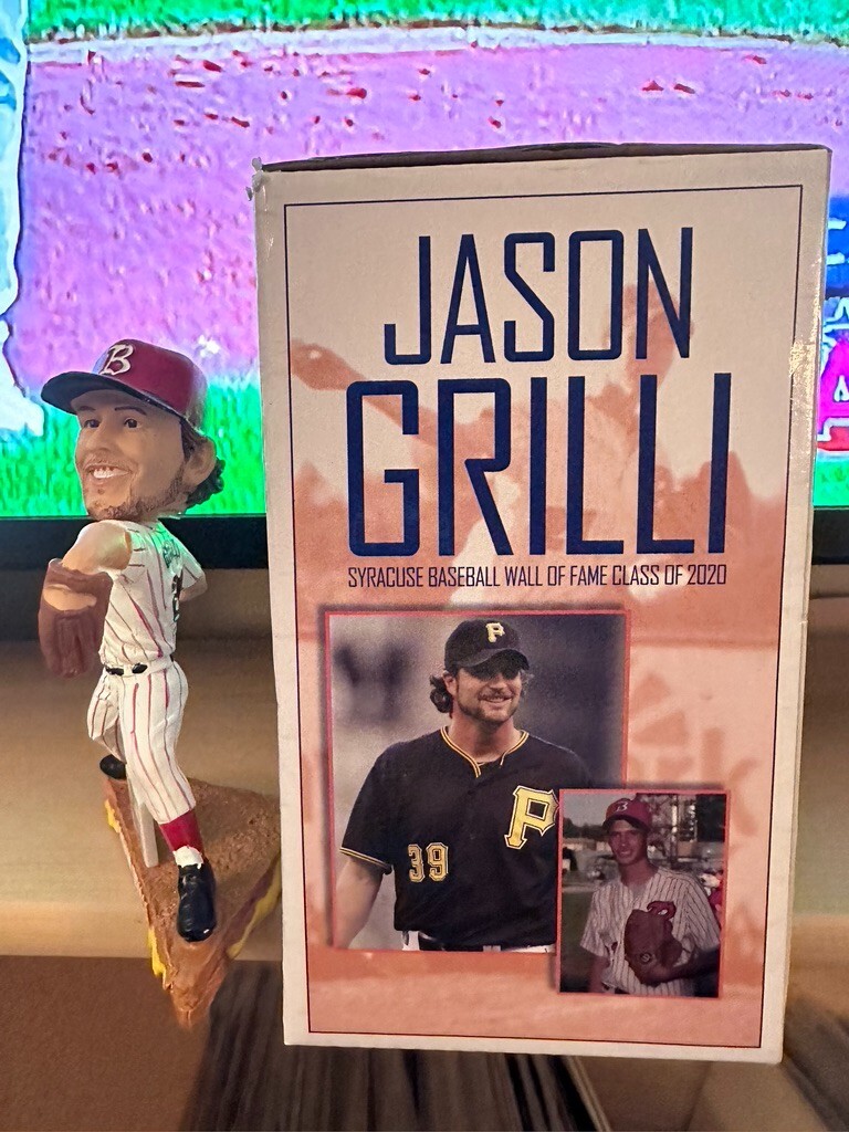 JASON GRILLI SGA GRILLED CHEESE SYRACUSE METS BOBBLEHEAD PIRATES TIGERS BRAVES