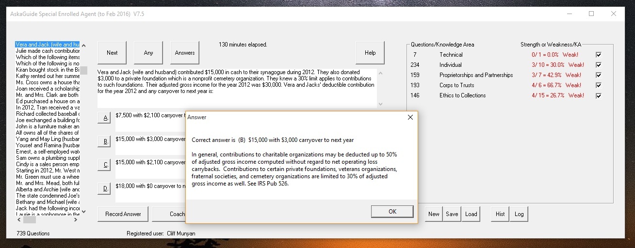 Cert Exam Simulator Software for SEE Enrolled Agent (EA) Review