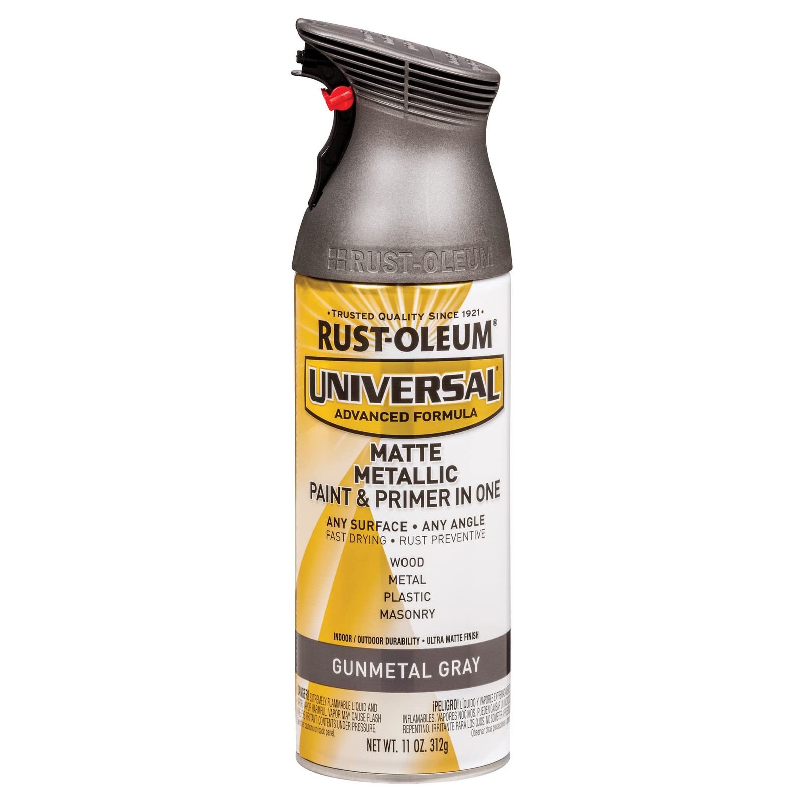 Rust-oleum Universal All Surface Paint Gunmetal Gray 11 Ounce Fast Drying